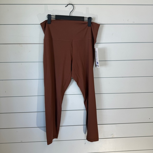 Lululemon align ribbed HR leggings 25" brown women's size 14 NWT - Picture 1 of 4